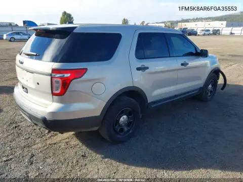 2015 Ford Utility Police Interceptor VIN 1FM5K8AR6FGA35553 фото 5