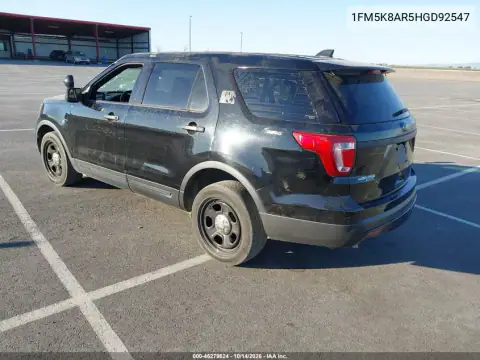 1FM5K8AR5HGD92547 — 2017 Ford Police, фото 4 с аукциона IAAI, Передняя часть