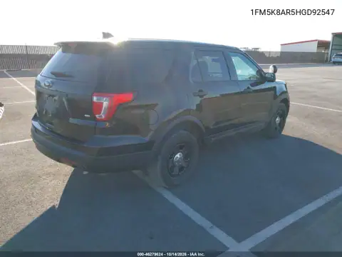 1FM5K8AR5HGD92547 — 2017 Ford Police, фото 5 с аукциона IAAI, Передняя часть