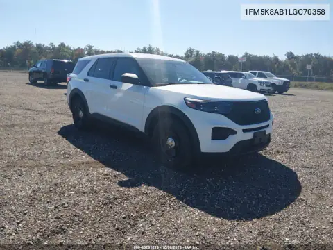1FM5K8AB1LGC70358 — 2020 Ford Police, Естественный износ, фото до ремонта