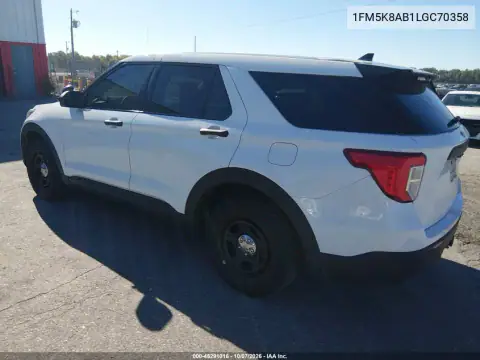 2020 Ford Police Interceptor Utility VIN 1FM5K8AB1LGC70358 фото 4