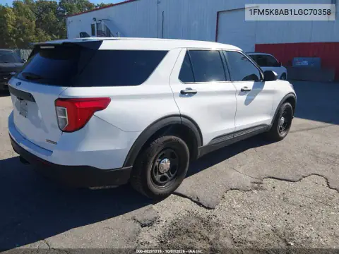 2020 Ford Police Interceptor Utility VIN 1FM5K8AB1LGC70358 фото 5