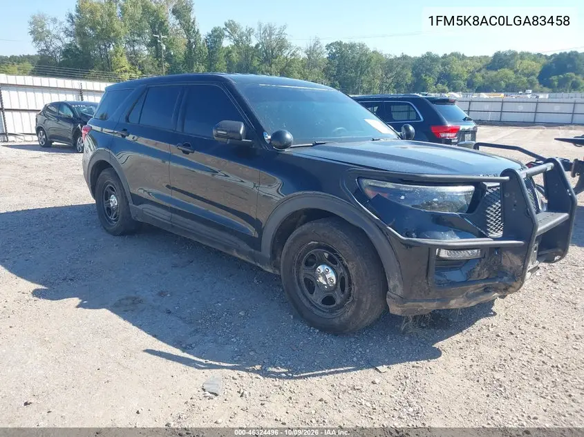 2020 Ford Police Interceptor Utility VIN 1FM5K8AC0LGA83458 фото 2