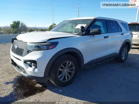 2020 Ford Police Interceptor Utility VIN 1FM5K8AB1LGB00409 фото 2