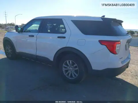 2020 Ford Police Interceptor Utility VIN 1FM5K8AB1LGB00409 фото 3