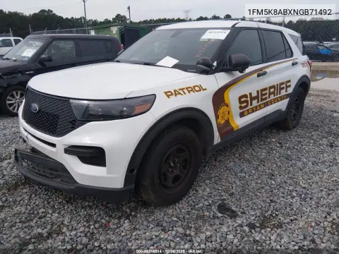 2022 Ford Police Interceptor Utility VIN 1FM5K8ABXNGB71492 фото 3