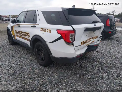 2022 Ford Police Interceptor Utility VIN 1FM5K8ABXNGB71492 фото 4