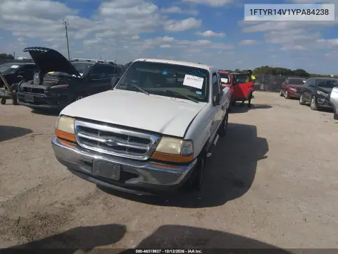 1FTYR14V1YPA84238 — 2000 Ford Ranger, Справа сзади, фото до ремонта