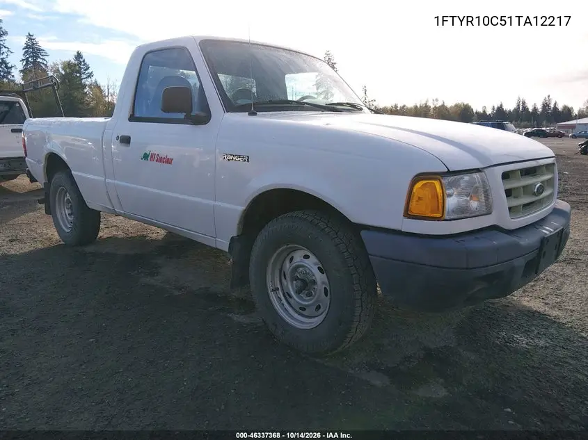 1FTYR10C51TA12217 — 2001 Ford Ranger, фото 2 с аукциона IAAI, Естественный износ