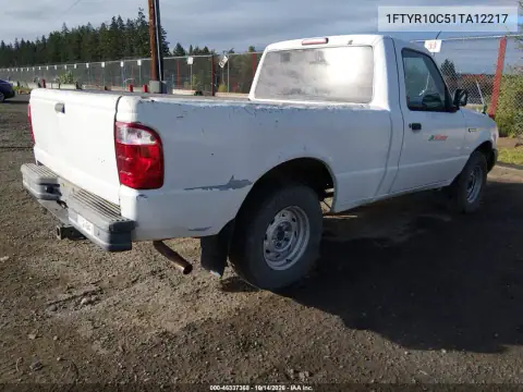 1FTYR10C51TA12217 — 2001 Ford Ranger, фото 5 с аукциона IAAI, Естественный износ