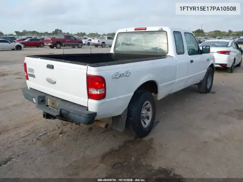 1FTYR15E17PA10508 — 2007 Ford Ranger, фото 4 с аукциона IAAI, Задняя часть слева