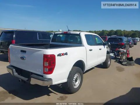2021 Ford Ranger Xl VIN 1FTER4FH8MLD60914 фото 5