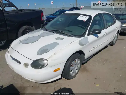 1999 Ford Taurus Lx VIN 1FAFP52U4XG214712 фото 2