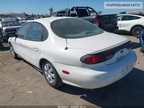1999 Ford Taurus Lx VIN 1FAFP52U4XG214712 фото 3