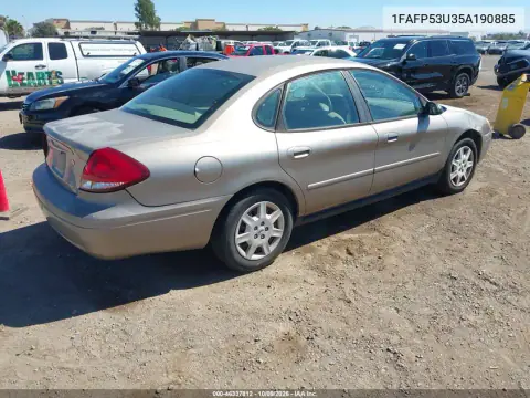 2005 Ford Taurus Se VIN 1FAFP53U35A190885 фото 4