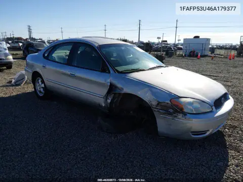 2006 Ford Taurus Se VIN 1FAFP53U46A179377 фото 2