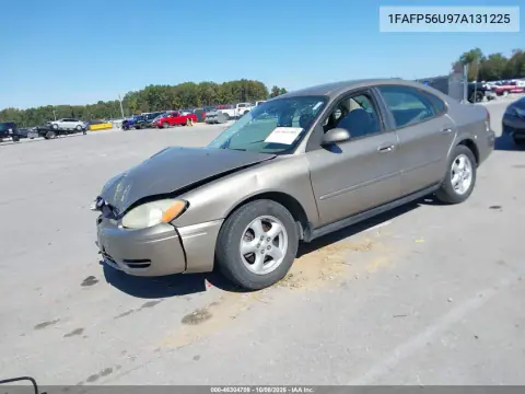 2007 Ford Taurus Sel VIN 1FAFP56U97A131225 фото 2