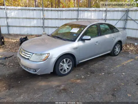 1FAHP24W89G116047 — 2009 Ford Taurus, фото 3 с аукциона IAAI, Передний левый