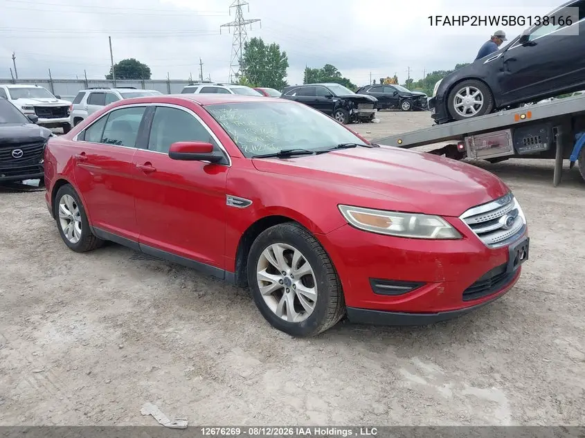 2011 Ford Taurus VIN 1FAHP2HW5BG138166 фото 2