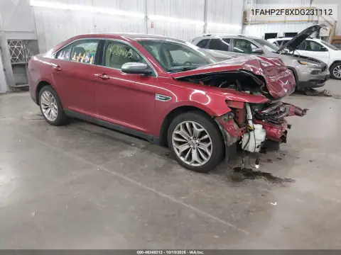 1FAHP2F8XDG231112 — 2013 Ford Taurus, Передняя часть, фото до ремонта