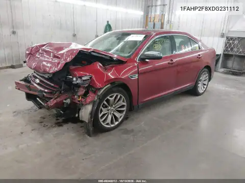 1FAHP2F8XDG231112 — 2013 Ford Taurus, фото 2 с аукциона IAAI, Передняя часть