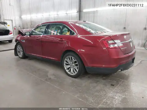 1FAHP2F8XDG231112 — 2013 Ford Taurus, фото 3 с аукциона IAAI, Передняя часть