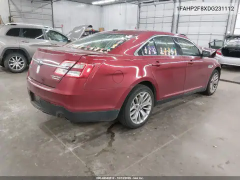 1FAHP2F8XDG231112 — 2013 Ford Taurus, фото 4 с аукциона IAAI, Передняя часть