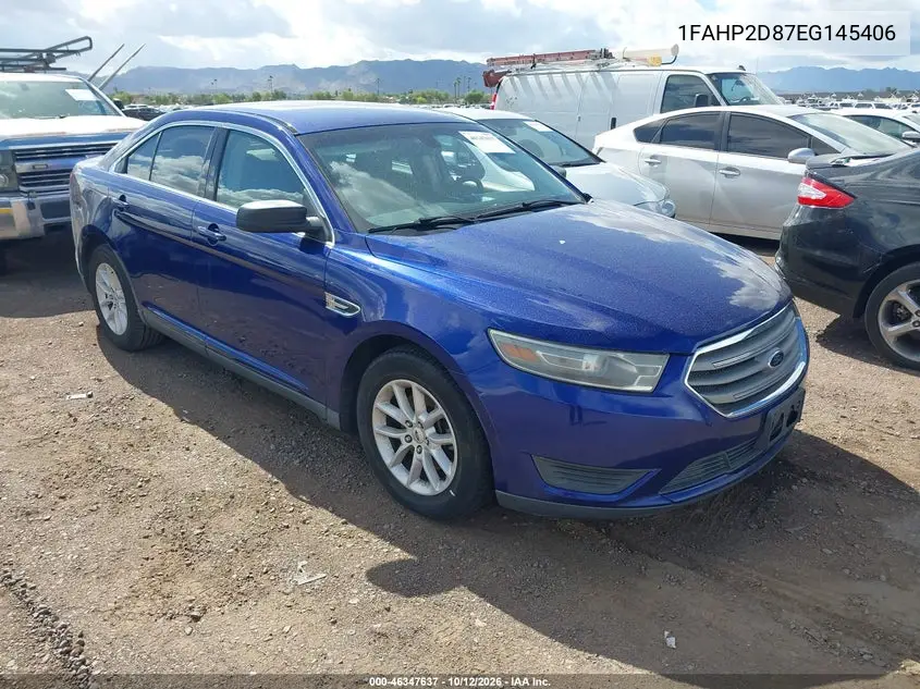2014 Ford Taurus Se VIN 1FAHP2D87EG145406 фото 2