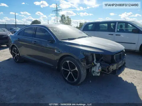1FAHP2H80FG124490 — 2015 Ford Taurus, Передняя часть, фото до ремонта