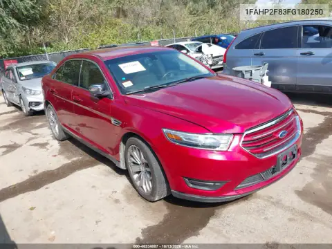 1FAHP2F83FG180250 — 2015 Ford Taurus, Передняя часть, фото до ремонта
