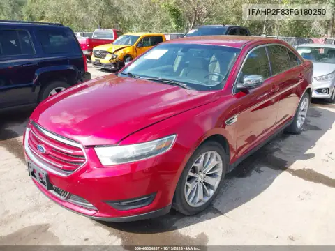 1FAHP2F83FG180250 — 2015 Ford Taurus, фото 3 с аукциона IAAI, Передняя часть