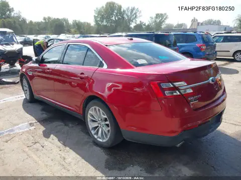 1FAHP2F83FG180250 — 2015 Ford Taurus, фото 4 с аукциона IAAI, Передняя часть
