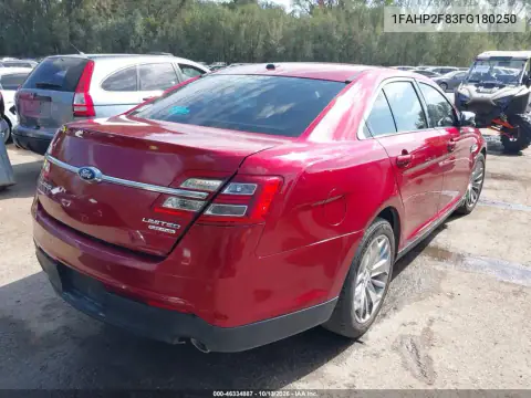 1FAHP2F83FG180250 — 2015 Ford Taurus, фото 5 с аукциона IAAI, Передняя часть