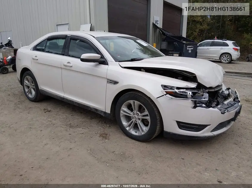 2017 Ford Taurus Sel VIN 1FAHP2H81HG138661 фото 2