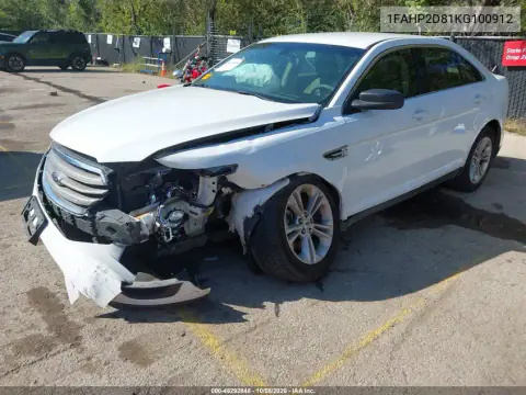2019 Ford Taurus Se VIN 1FAHP2D81KG100912 фото 2