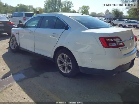 2019 Ford Taurus Se VIN 1FAHP2D81KG100912 фото 3