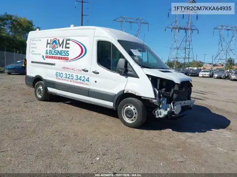 2019 Ford Transit-250 VIN 1FTYR2CM7KKA64935 фото 2