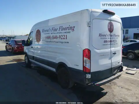 1FTYR2CM8KKA88449 — 2019 Ford Transit, фото 4 с аукциона IAAI, Передняя часть справа