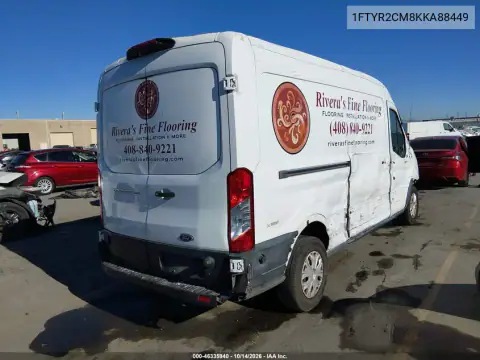 1FTYR2CM8KKA88449 — 2019 Ford Transit, фото 5 с аукциона IAAI, Передняя часть справа