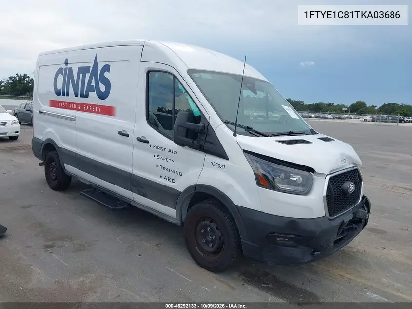 2026 Ford Transit-150 VIN 1FTYE1C81TKA03686 фото 1