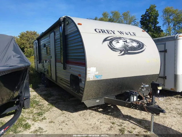2018 Forest River Cherokee Grey Wolf 26dbh Travel Trailer VIN 4X4TCKB22JK048775 фото 1