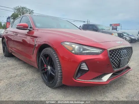 KMTG74LE0LU054163 — 2020 Genesis G70 Elite, Передняя часть (Front), фото до ремонта