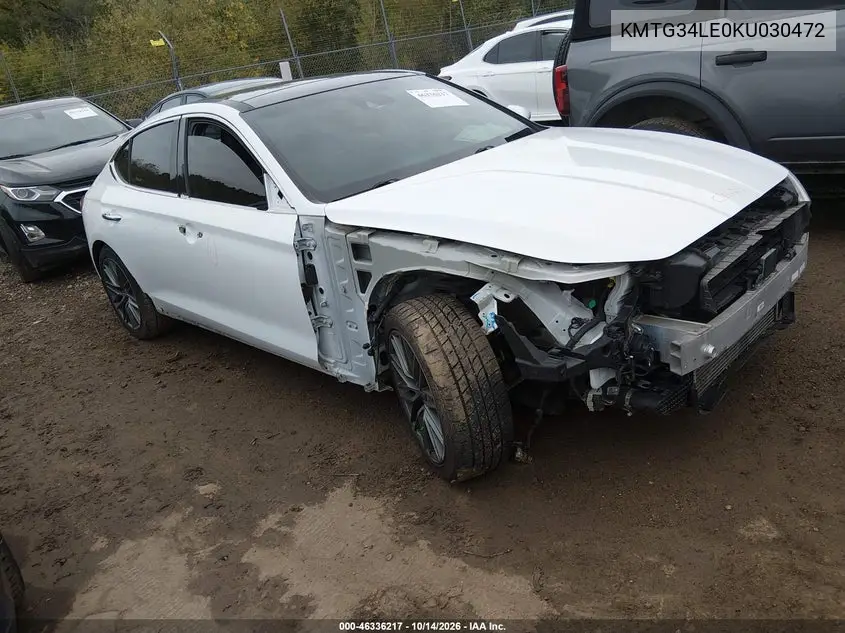 KMTG34LE0KU030472 — 2019 Genesis G70, фото 2 с аукциона IAAI, Не указано
