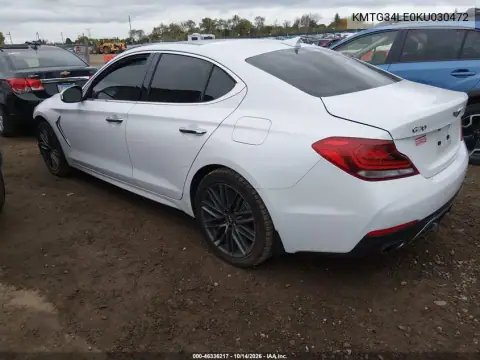 KMTG34LE0KU030472 — 2019 Genesis G70, фото 4 с аукциона IAAI, Не указано