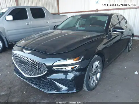 2022 Genesis G70 2.0T Rwd VIN KMTG34TA2NU097625 фото 3