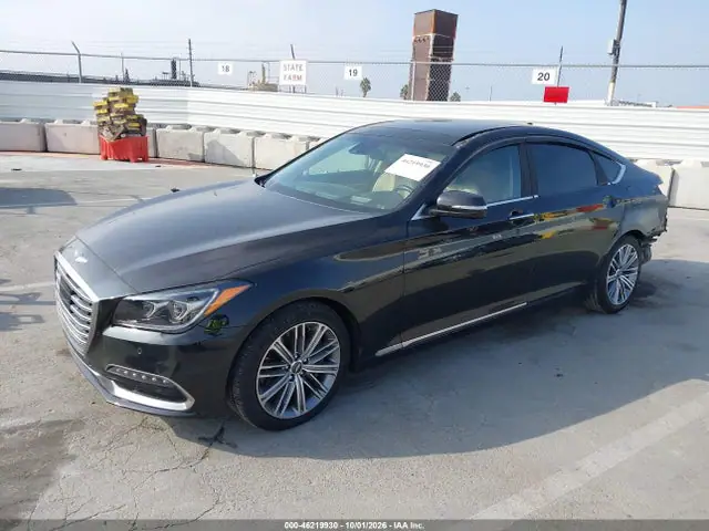 KMHGN4JEXJU238641 — 2018 Genesis G80 3.8, фото 2 с аукциона IAAI 14.10.2026, Задняя часть