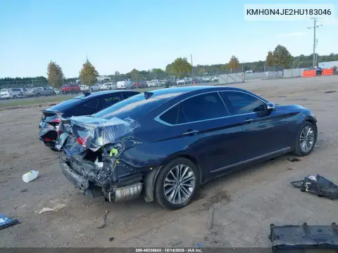 KMHGN4JE2HU183046 — 2017 Genesis G80, фото 5 с аукциона IAAI, Передняя и задняя части