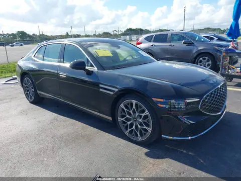 KMTFC4SD0SU048975 — 2025 Genesis G90 3.5T E-SC AWD, Левый бок (Left Side), фото до ремонта