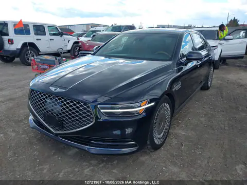 2020 Genesis G90 5.0 Prestige Awd/5.0 Prestige Awd With Rear Seat Entertainment VIN KMTF54PHXLU072109 фото 3