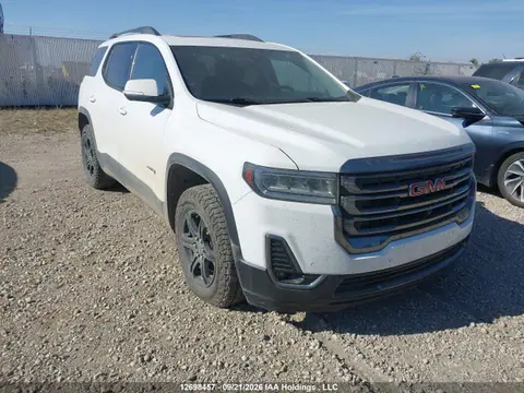 1GKKNLLSXMZ196186 — 2021 GMC Acadia AT4, Град (Hail), фото до ремонта